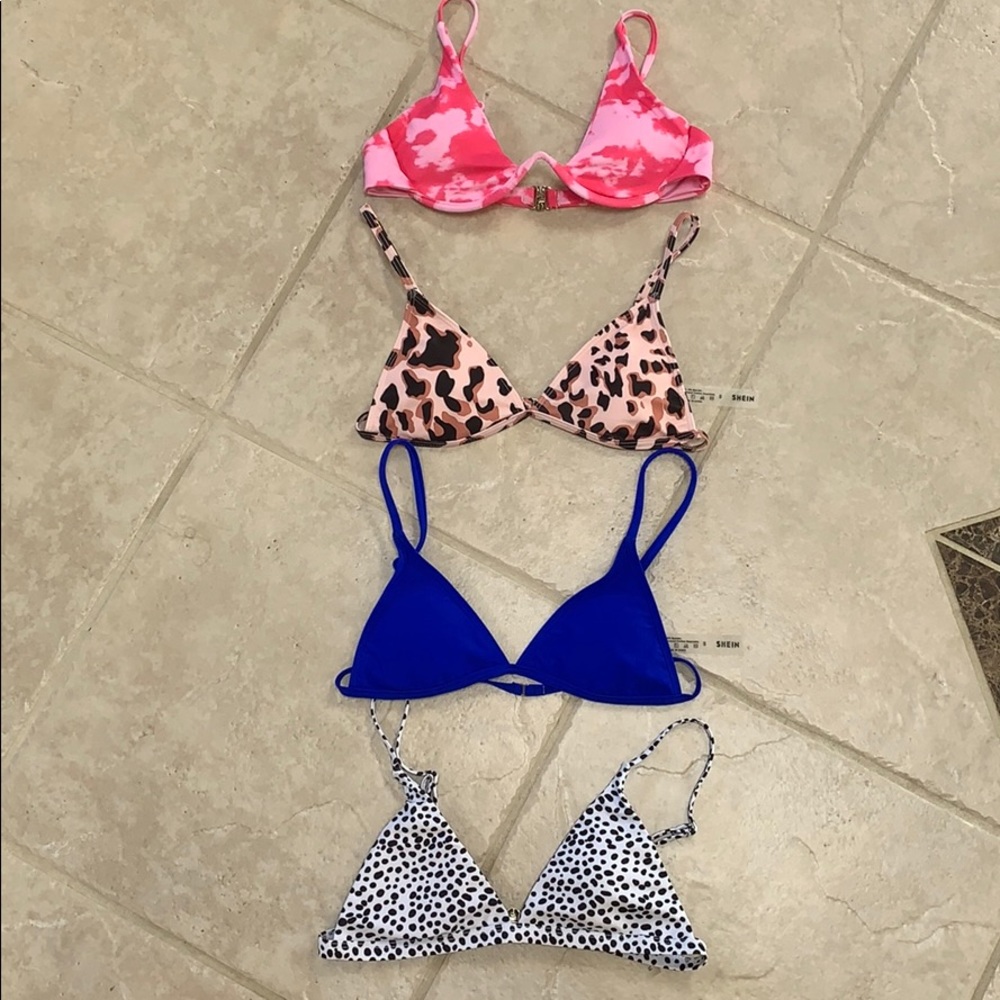 Shein bikini tops (pack of 4!)